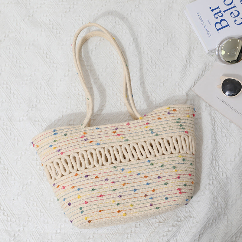 Damen Henkeltasche mit farbenfrohen Akzenten Brehn