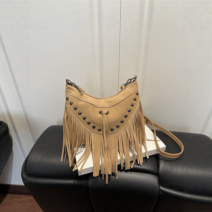 Bohemian Fransen Schultertasche