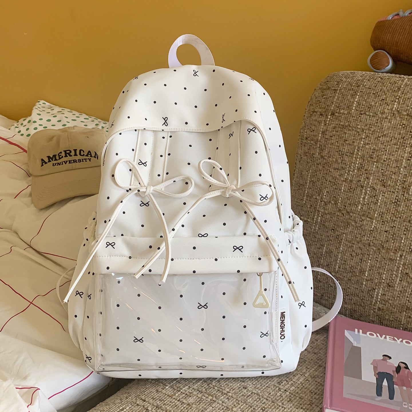Stylischer gepunkteter Rucksack Brehn