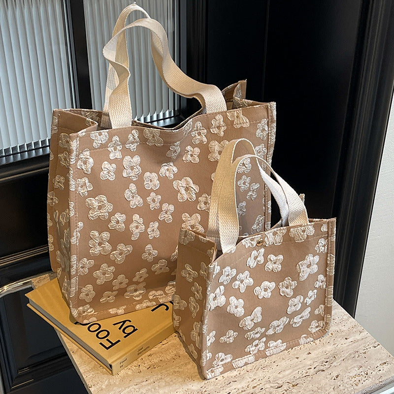Blumenmuster Mini Tote Bag