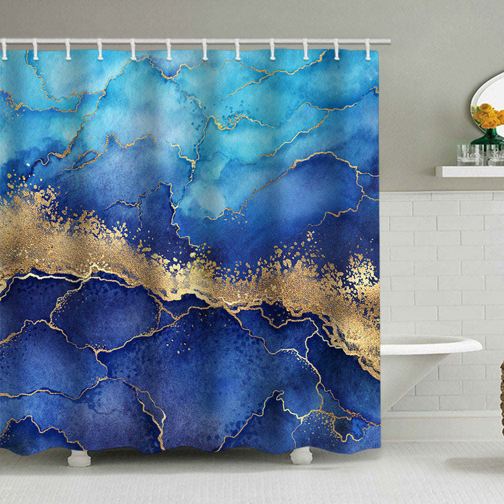 Künstlerisches Marmor Design Duschvorhang Brehn