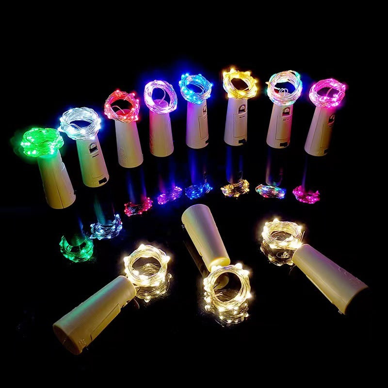LED-Flaschenverschluss-Lichterkette mit wasserdichtem Batteriekappe und flexiblem Kupferdraht Brehn