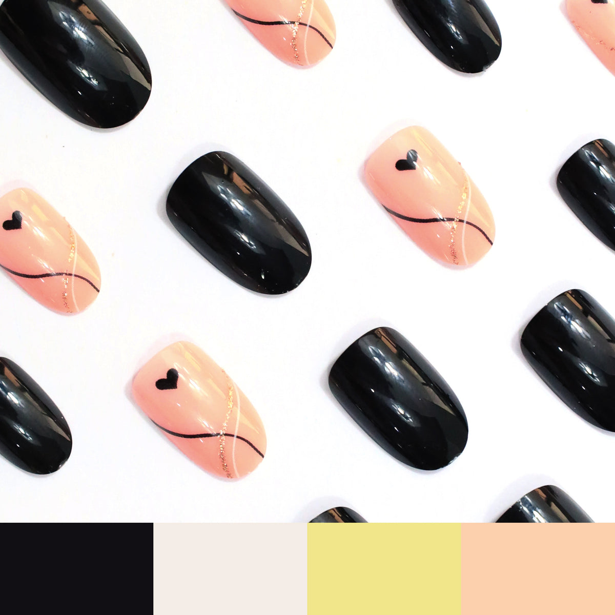 Trendiges abstraktes Nagelkunst-Set Brehn