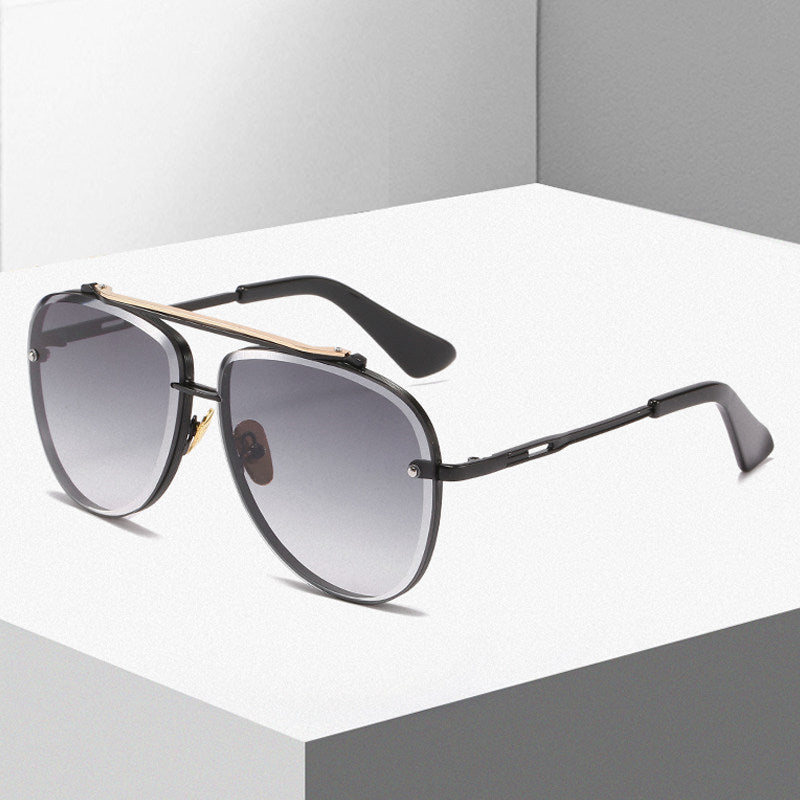 Damen Oversized Piloten-Sonnenbrille mit verstellbaren Nasenpolstern und hochwertigem Metallrahmen Brehn