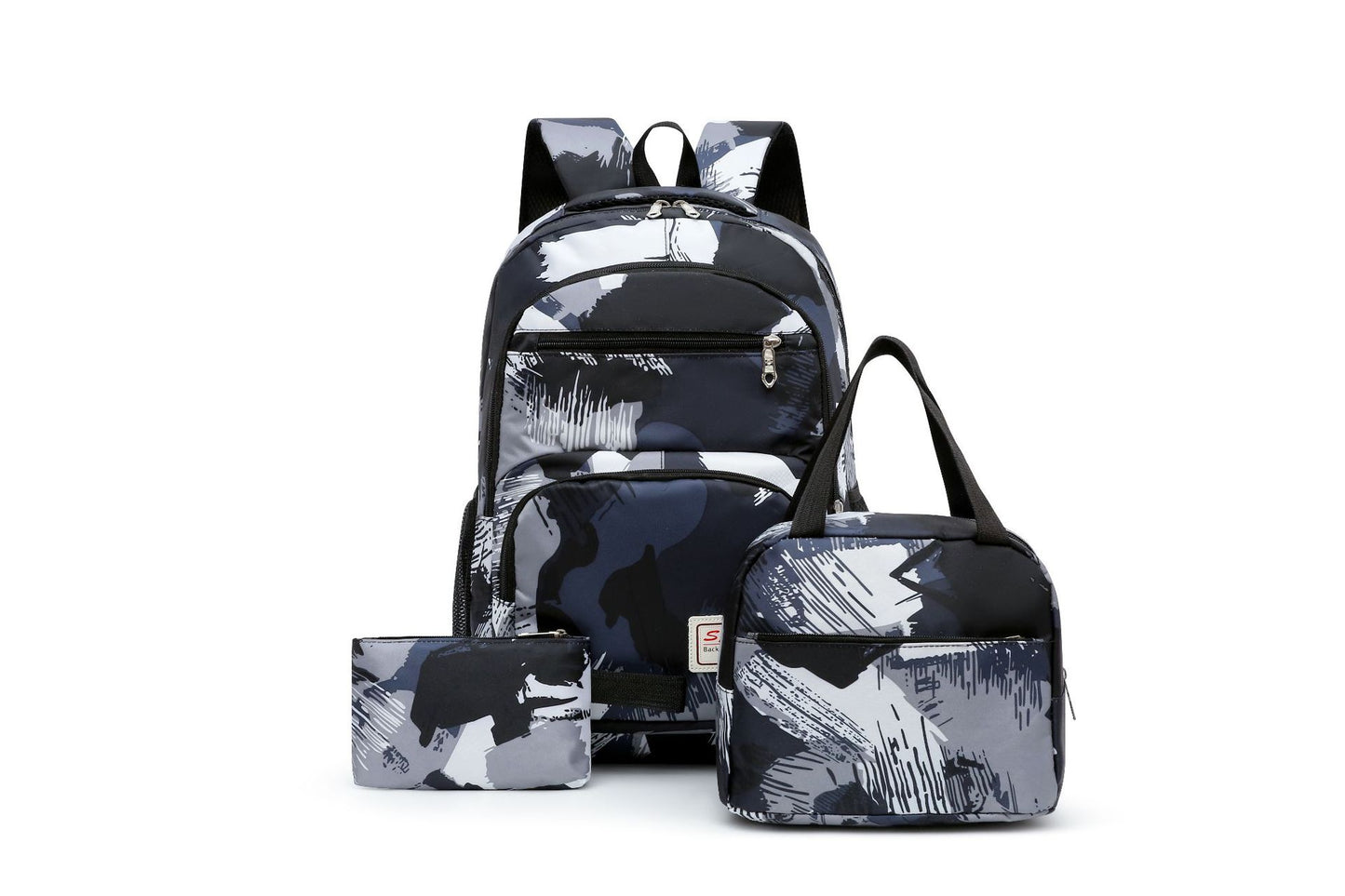 Trendiger Rucksack mit Isolierter Lunchbox und Federmäppchen Brehn