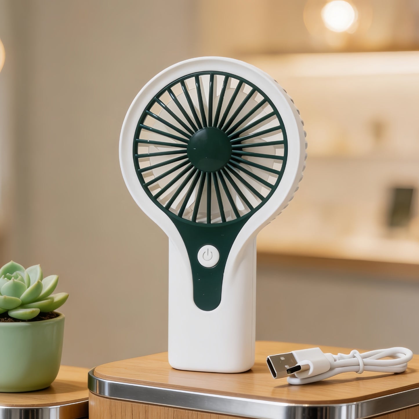 Damen Tragbarer USB Handventilator mit ergonomischem Griff Brehn