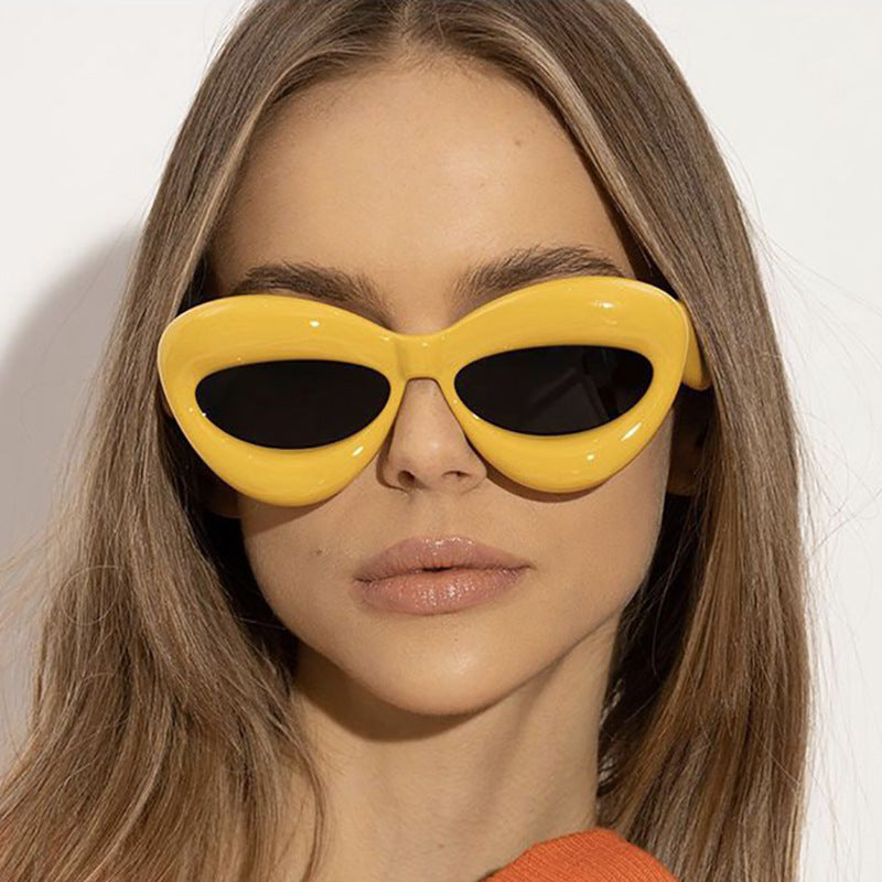 Damen Modische Cat-Eye Sonnenbrille mit einzigartigem Design Brehn