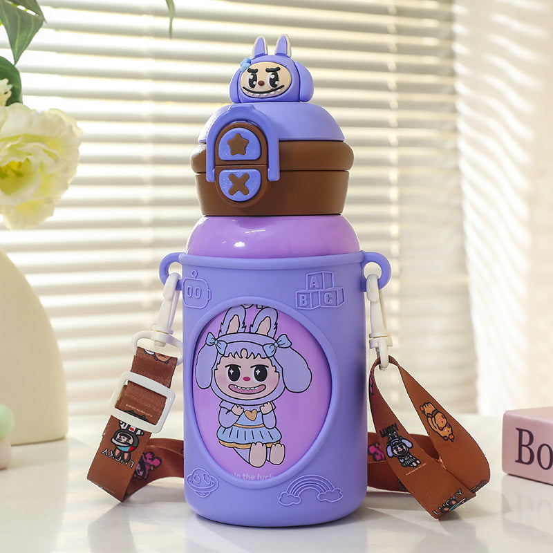 Damen Motivierende Trinkflasche mit Tragesystem von Brehn