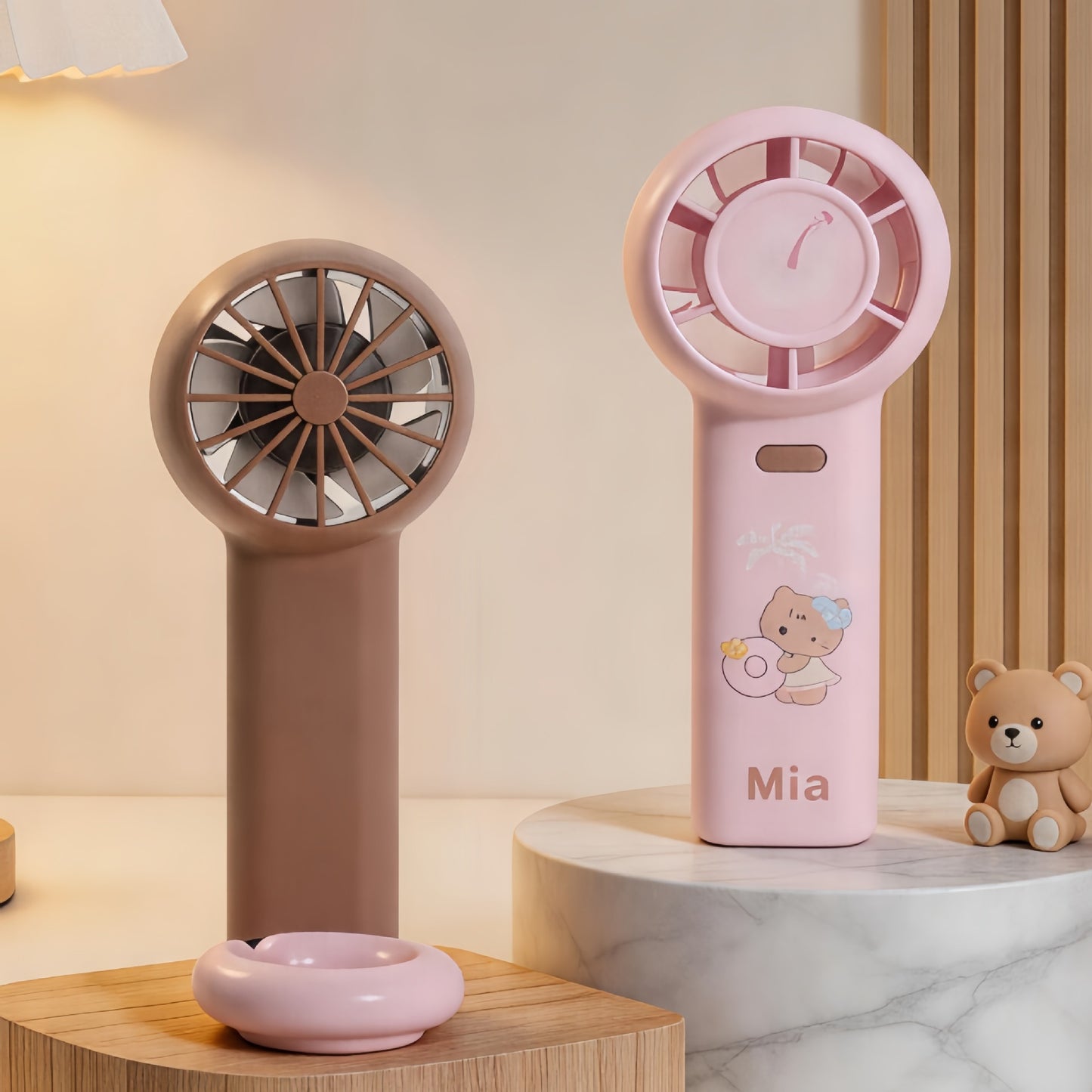 Damen Tragbarer USB Handventilator mit einzigartigem Tiermotiv Brehn