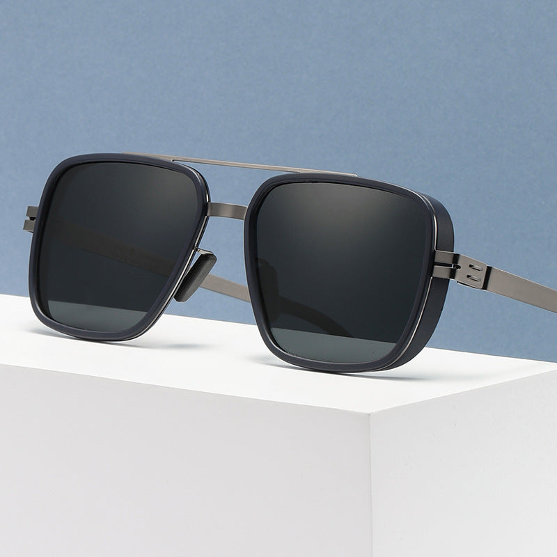 Herren Premium Sonnenbrille im modernen quadratischen Design Brehn