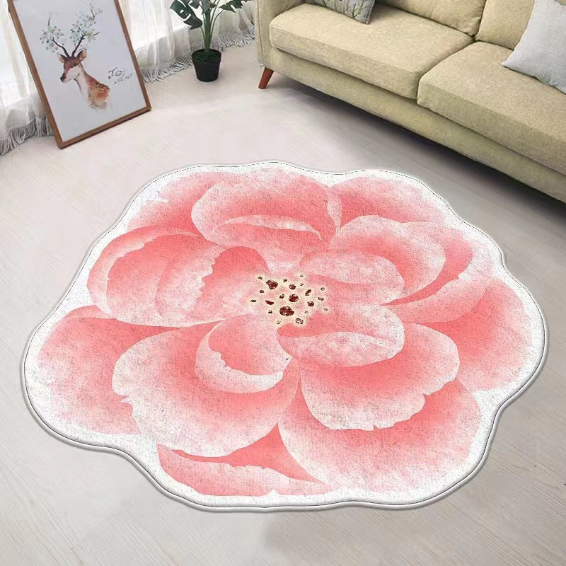 Blumenförmiger Teppich