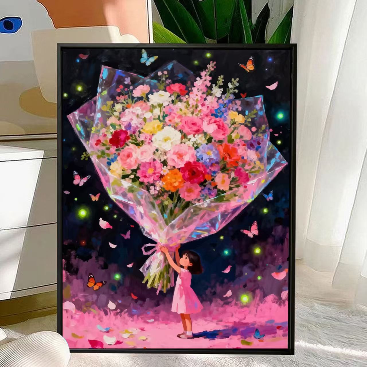Charmante Florale Bouquet Leinwandkunst Brehn