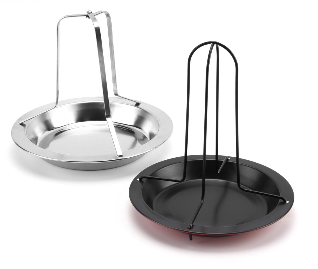 Vertikaler Hähnchenbräter mit Abnehmbarem Tropfblech und Freistehendem Grillhalter Brehn