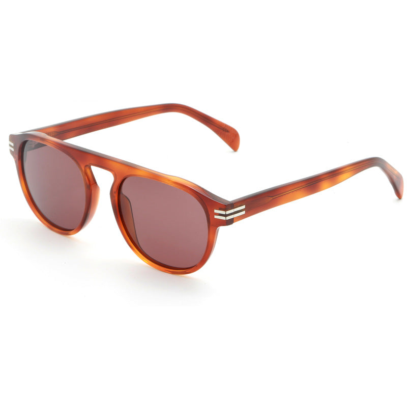 Damen modische Sonnenbrille mit schmalem Rahmen und stylischen Akzenten Brehn