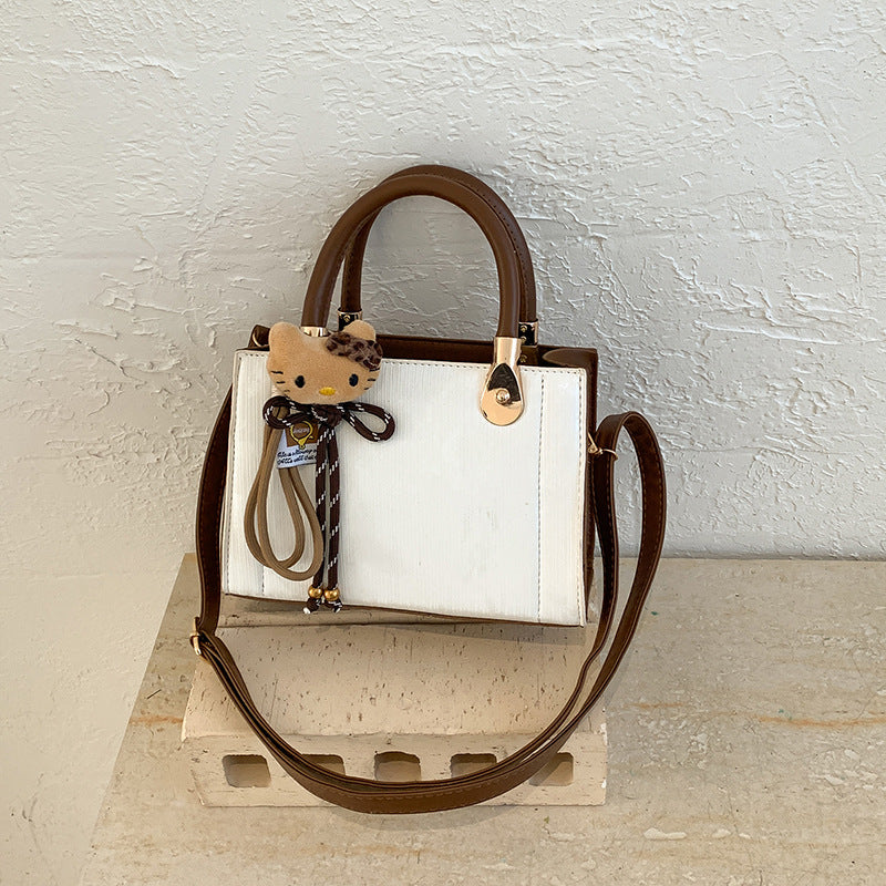 Elegante Texturierte Handtasche Schultertasche