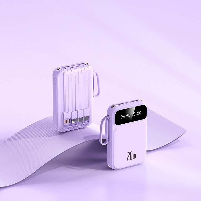 Tragbare Powerbank mit integrierter Schnellladefunktion und LCD-Display Brehn