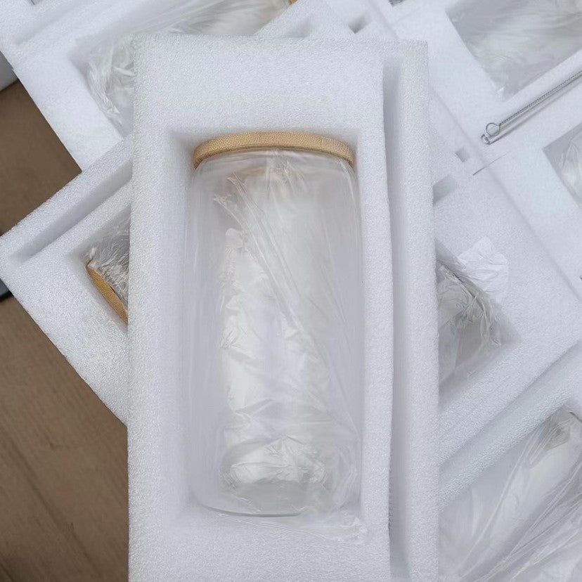 Damen Glas Trinkflasche Brehn