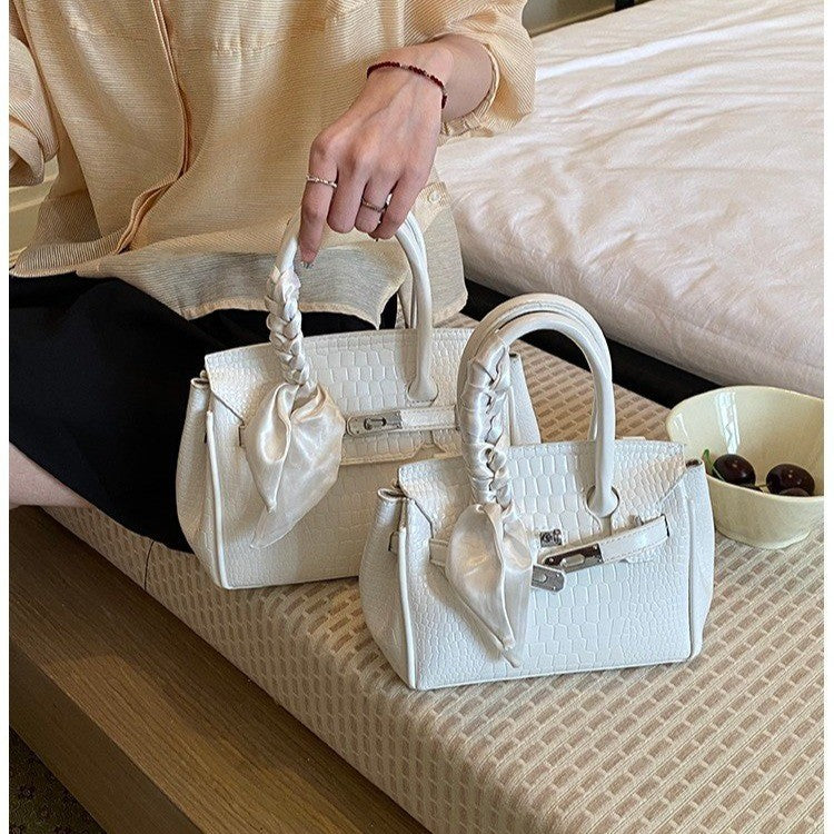 Elegante Krokodil-Prägung Handtasche Brehn
