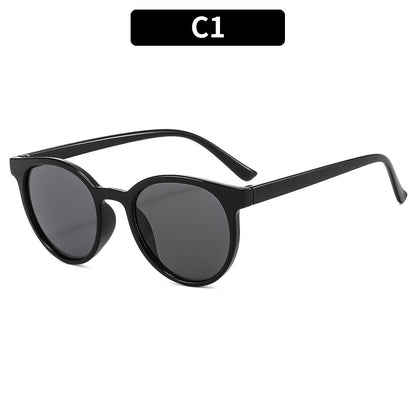 Vintage-Inspirierte Runde Rahmen Sonnenbrille
