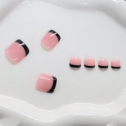 French Tip Nagelkunst Set Brehn