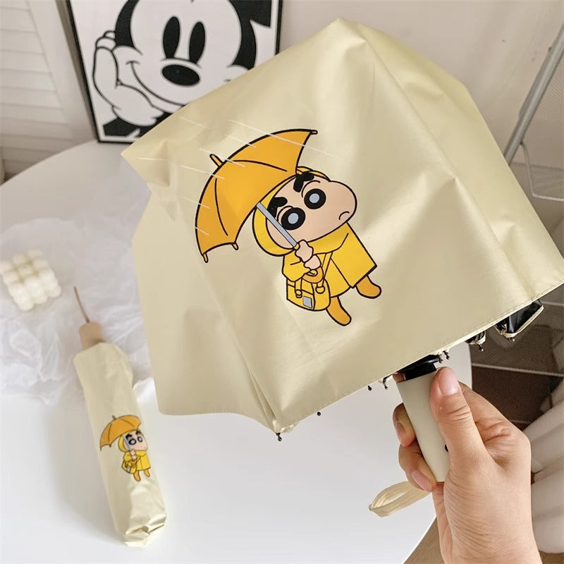 Damen Faltregenschirm mit kreativem Charakterdesign Brehn