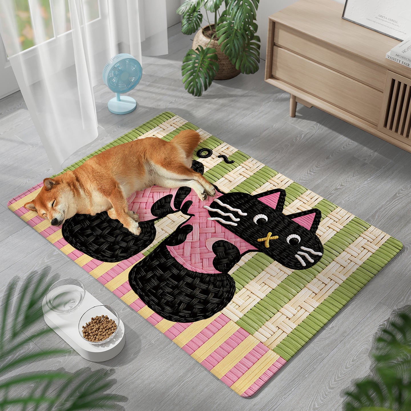 Verspielte katzenmotivierte Haustierkomfortmatte Brehn