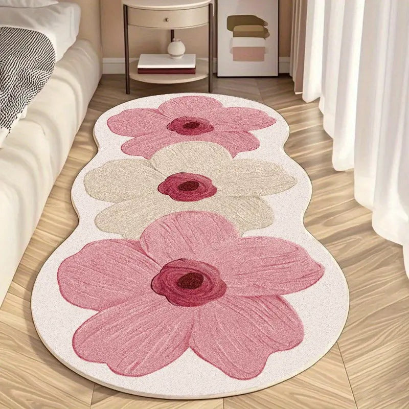 Blumenmuster Komfort Teppich