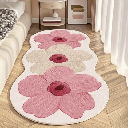 Blumenmuster Komfort Teppich