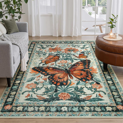 Dekorativer floraler Teppich