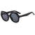 Damen oversized Sonnenbrille mit stilvollen, geschwungenen Rahmen Brehn