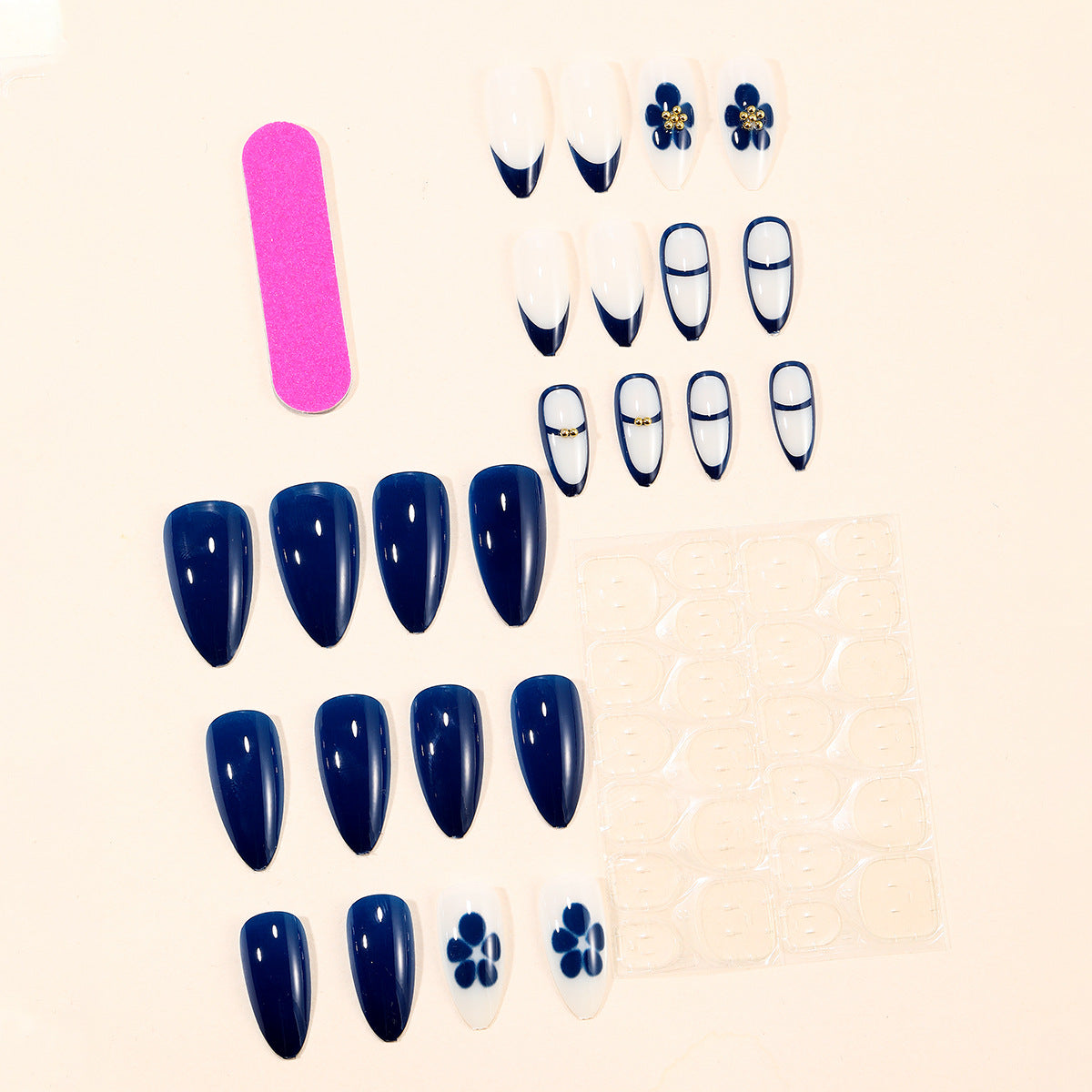 Dekorative florale Akzent Stiletto Nagelkunst Extensions Brehn