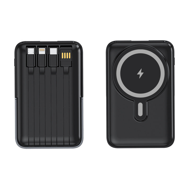 Tragbare Powerbank mit Multifunktionalen Ladekabeln Brehn