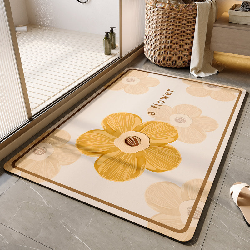 Dekorative florale Badematte Brehn