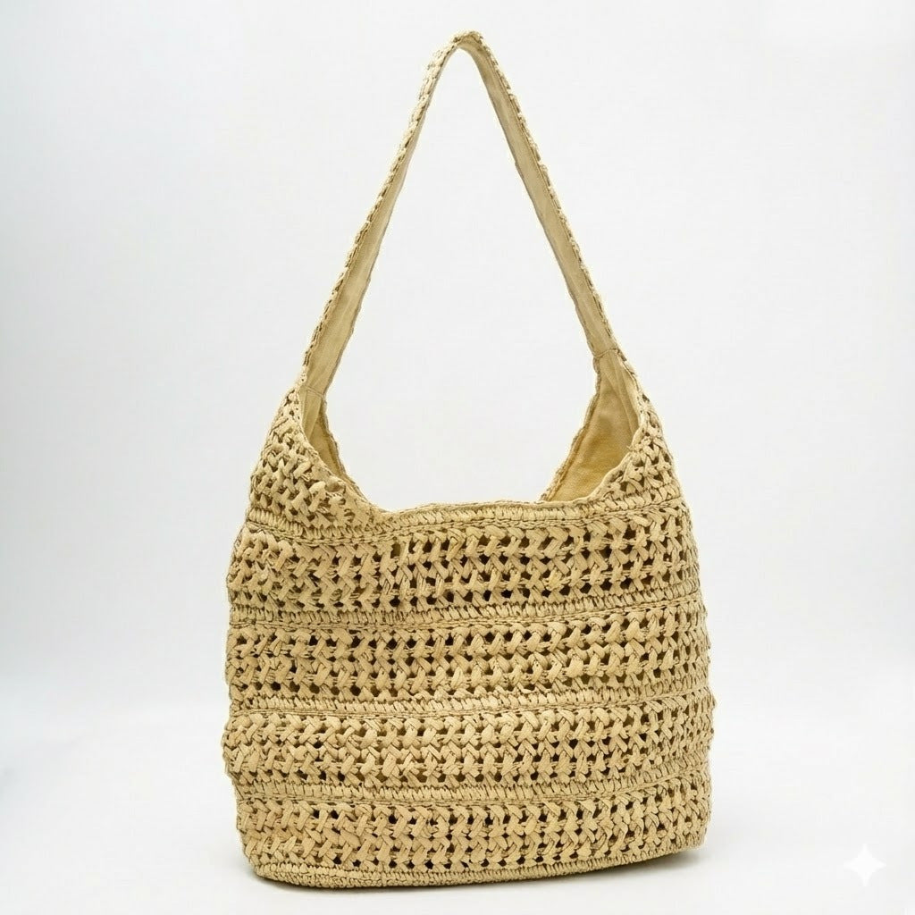 Hobo-Tasche Aus Handgeknüpftem Material Brehn