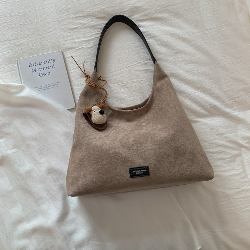 Weiches Wildleder Hobo Bag Brehn