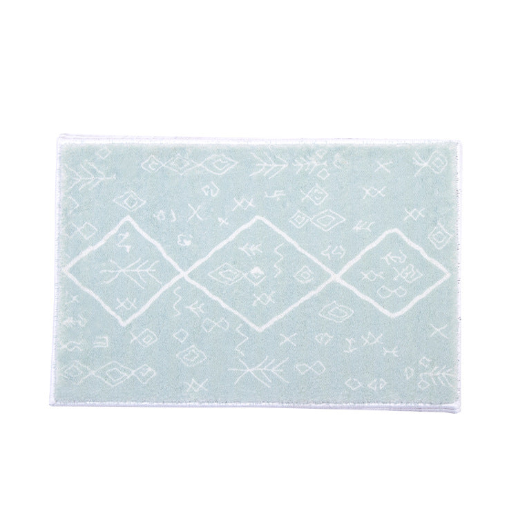 Weicher Hochflor-Badematten-Teppich mit Berber‑inspiriertem Rhombenmuster Brehn