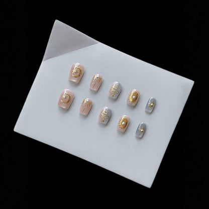 Himmels-inspirierte Press-On Nail Set