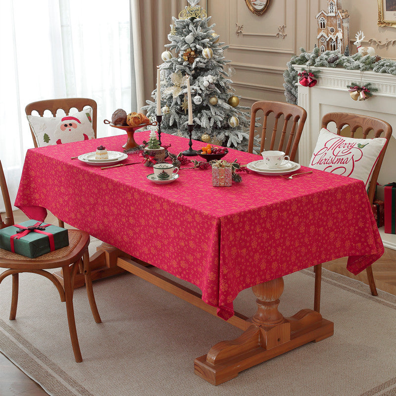 Festliches florales Drucktischdecken