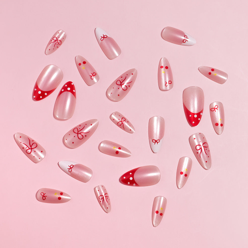 Künstlerisches thematisches Press-On-Nagelset Brehn