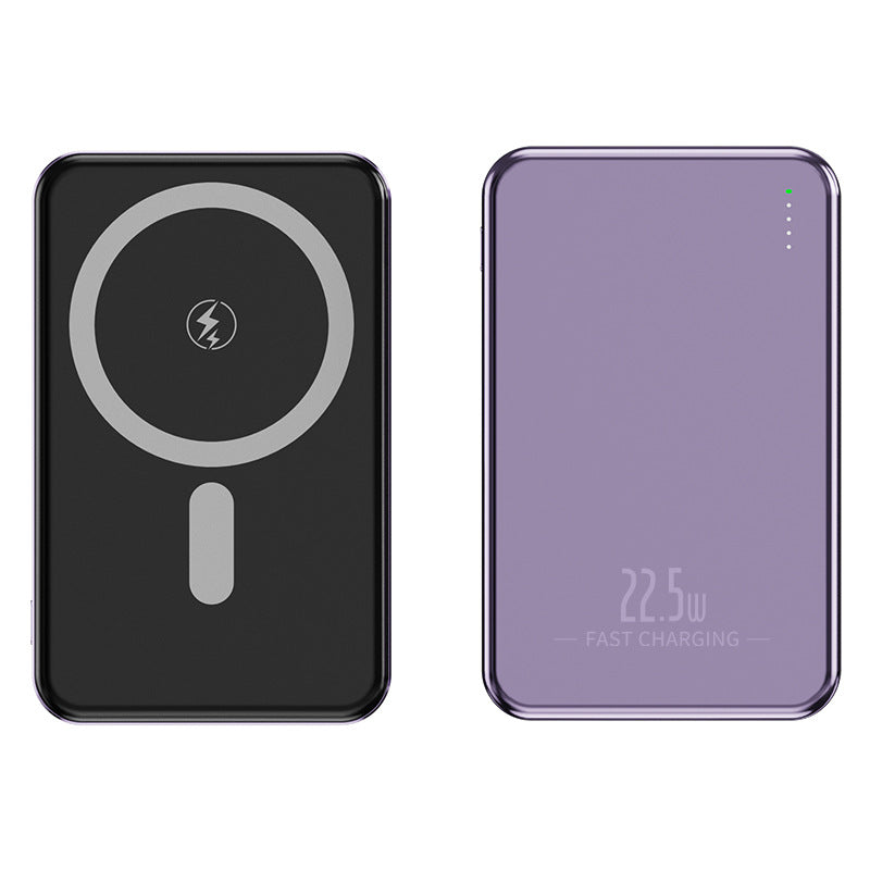Tragbare Wireless Powerbank mit Integrierten Usb-Kabeln Brehn