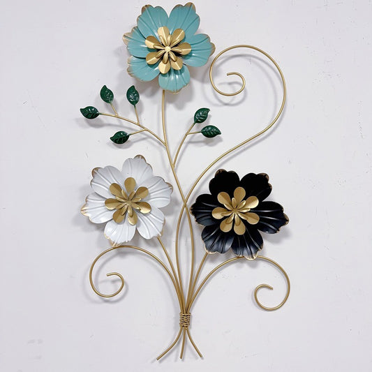 3D Blumen Metall Wandkunst Brehn