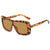 Damen stilvolle Oversize-Sonnenbrille im futuristischen Design Brehn