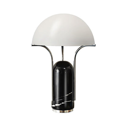 Moderne skulpturale Tischlampe mit Marmorbasis