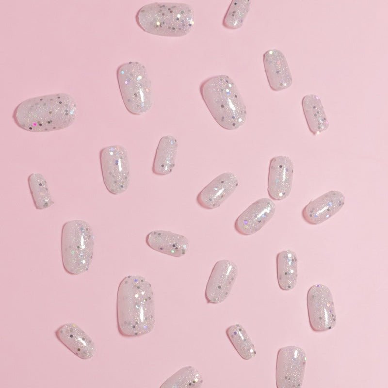Glitzernde Press-On Nagelset Brehn