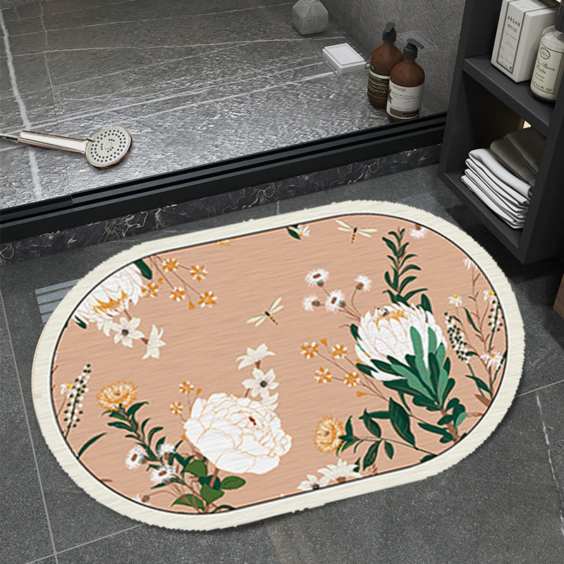 Floral Pattern Badematte Brehn