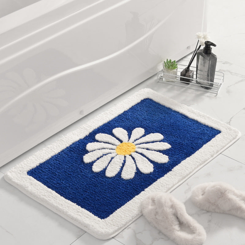 Floral gemusterte plüsch Badevorleger Brehn