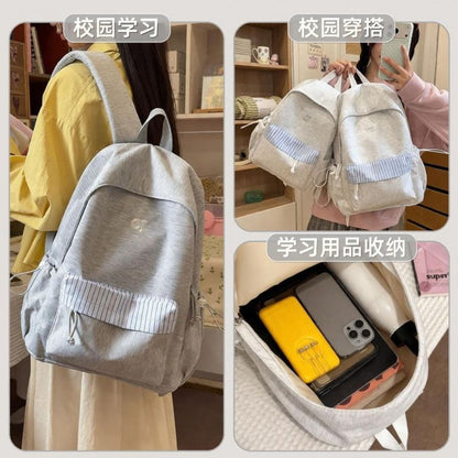 Lässiger weicher Stoff Rucksack Brehn