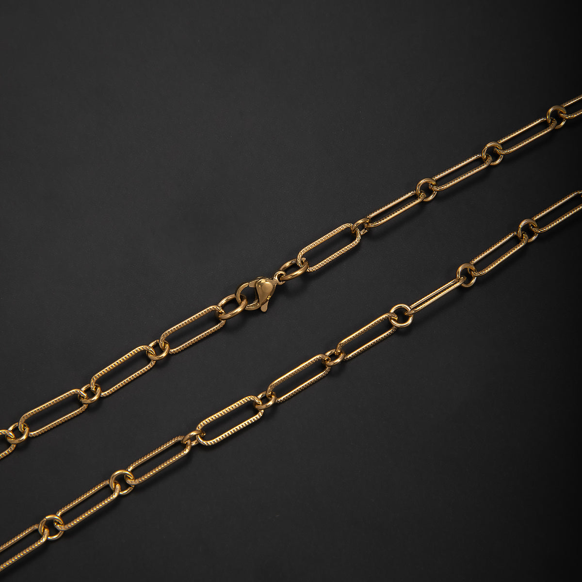 Elegante offene Gliederkette Halskette Brehn