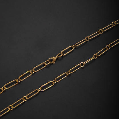 Elegante offene Gliederkette Halskette Brehn