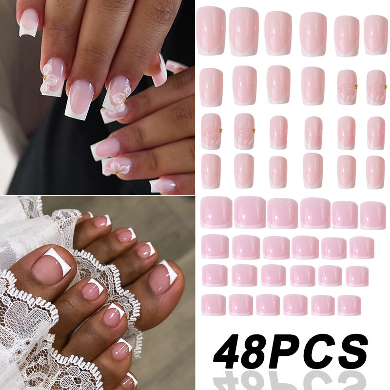 Hochwertiges französisches Press-On-Nail-Set Brehn